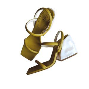 Brand New Tibi Miko Glove Sandal Pea Green - Size 8.5